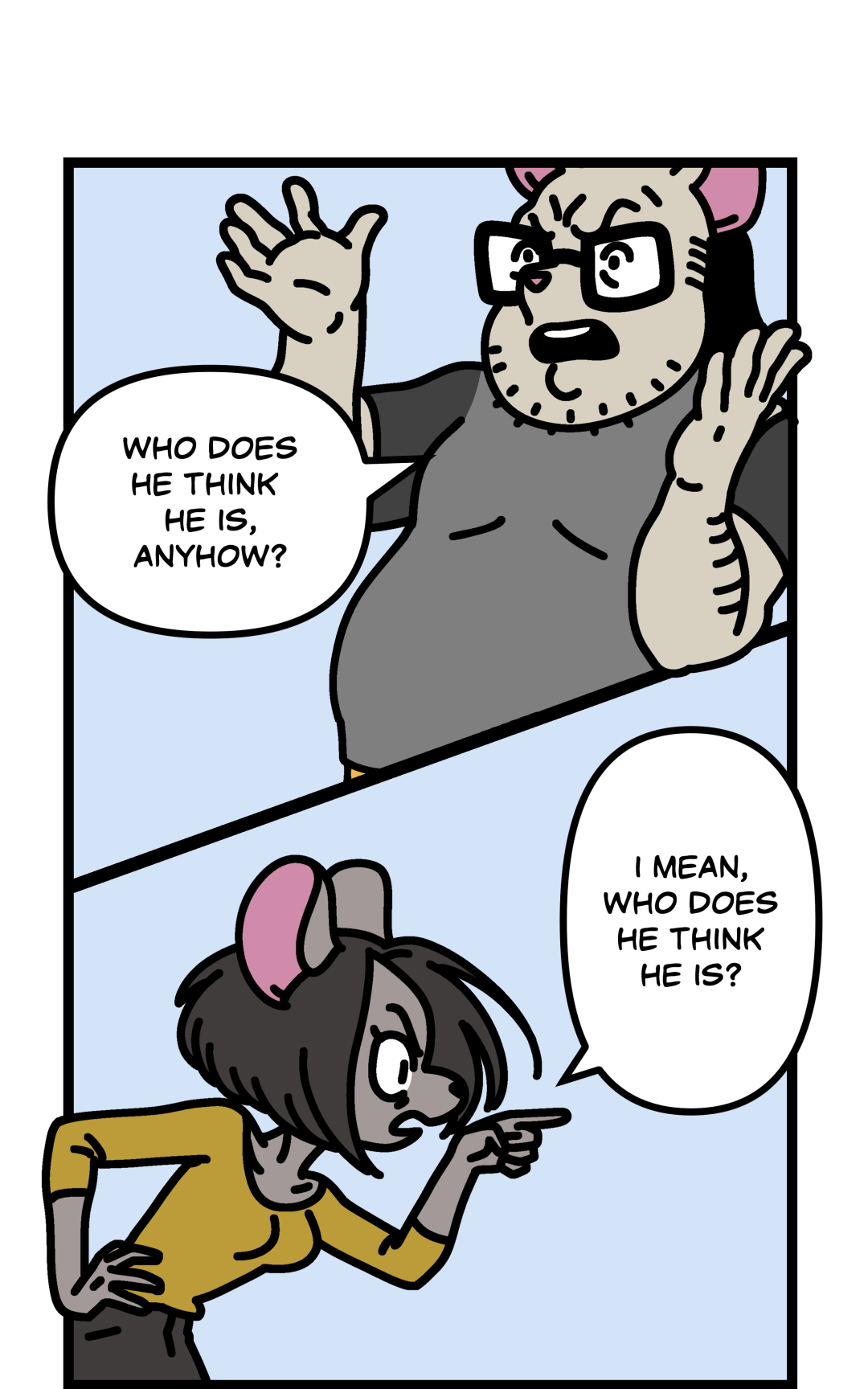Who Does He Think He Is? panel 2